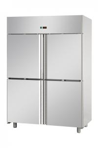 4 HALFDOORS DOUBLE TEMPERATURE (TN+TN) STAINLESS STEEL GN 2/1 REFRIGERATED CABINET (copia)