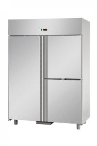 3 DOORS DOUBLE TEMPERATURE (NT+LT) STAINLESS STEEL GN 2/1 REFRIGERATED CABINET   