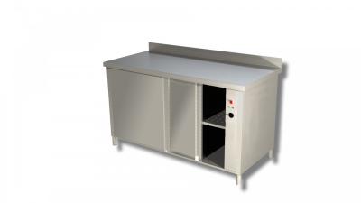 HEATED CABINET WITH SLIDING DOORS