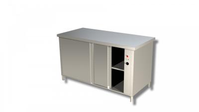 HEATED CABINET WITH SLIDING DOORS ON 2 SIDES