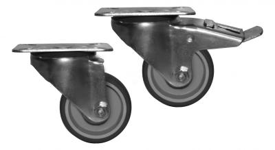 SET OF 2 CASTORS WITH BRAKE ANCHE 2 WITHOUT BRAKE