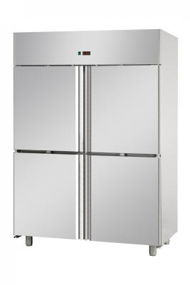 4 HALF DOORS NORMAL TEMPERATURE STAINLESS STEEL GN 2/1 STATIC CABINET 