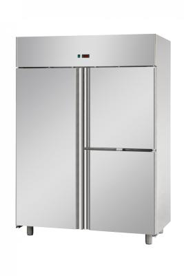3 DOORS DOUBLE TEMPERATURE (LT+LT) STAINLESS STEEL GN 2/1 REFRIGERATED CABINET    
